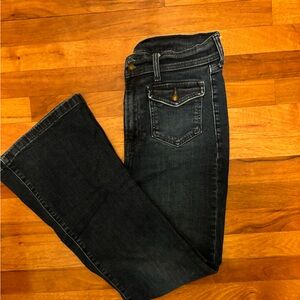 Dark blue flared GAP jeans